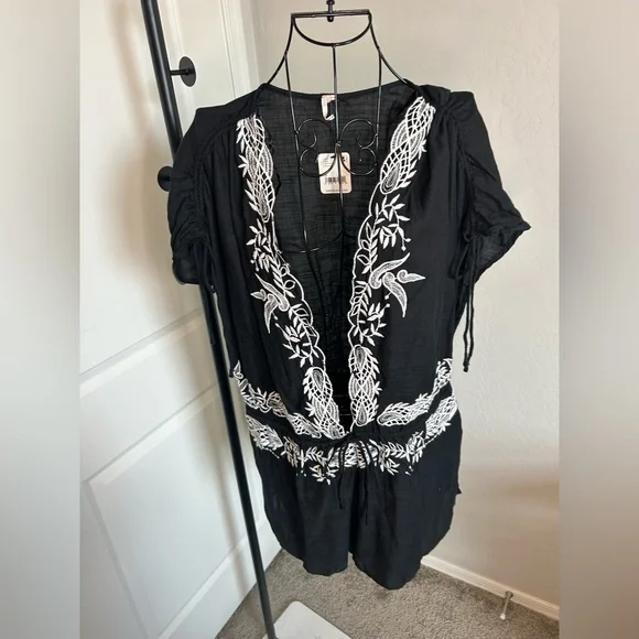 Free People Weila Embroidered Romper - Picture 5 of 17